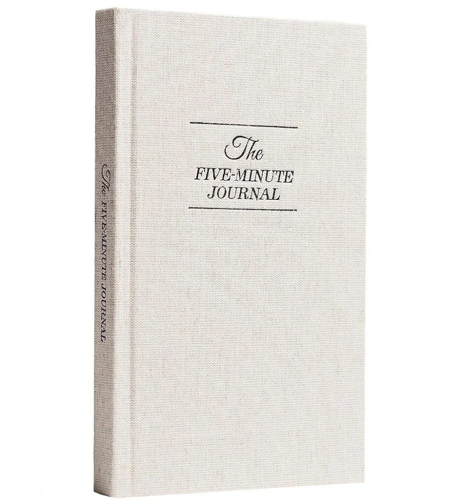 The Five Minute Journal structured gratitude journal that helps reduce overthinking improve focus and build daily reflection habits in just five minutes
