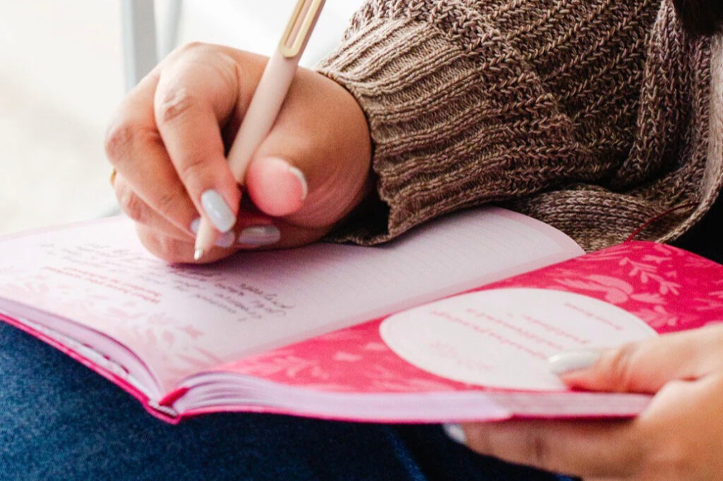 woman practicing emotional reset and quiet reflection routine
